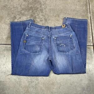 vintage enyce jeans faded blue relaxed baggy fit jeans size 36 x 32